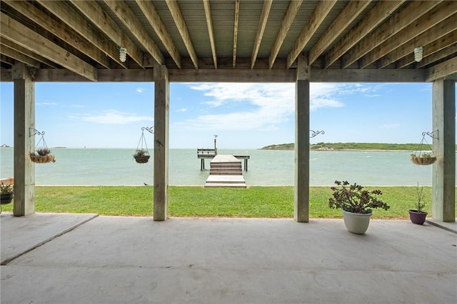 108 Bayshore Drive, Ingleside On The Bay, TX 78362 - view of patio with a water view