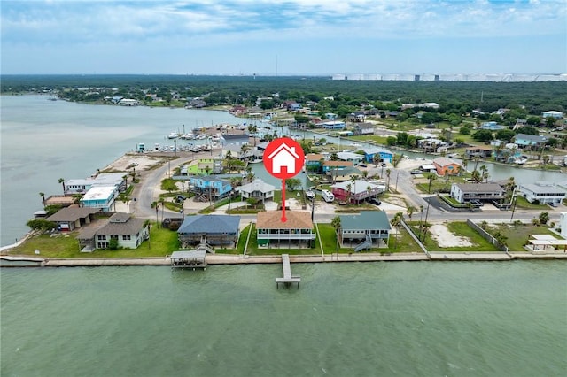 108 Bayshore Drive, Ingleside On The Bay, TX 78362 - aerial perspective of suburban area featuring a nearby body of water