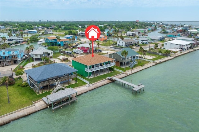 108 Bayshore Drive, Ingleside On The Bay, TX 78362 - aerial view of residential area featuring a nearby body of water