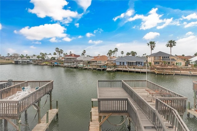 13901 Mingo Cay Ct Unit F, Corpus Christi, TX 78418 - dock with a residential view and a water view