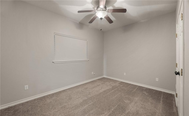 14149 Coquina Bay Ave, Corpus Christi, TX 78418 - carpeted empty room with ceiling fan and baseboards