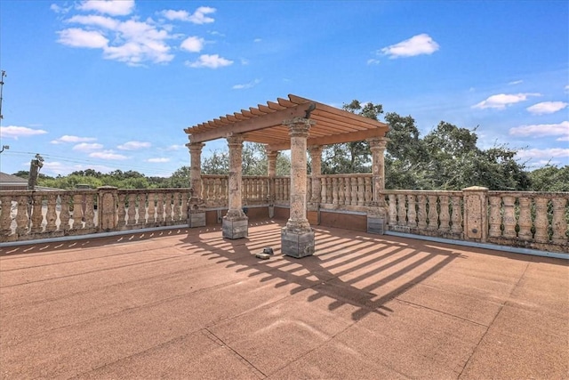 209 Jackson Pl, Corpus Christi, TX 78411 - view of patio with a pergola
