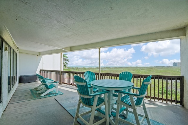 view of sunroom