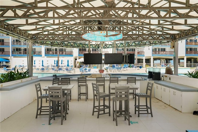6317 State Highway 361 Unit 6218, Port Aransas, TX 78373 - view of patio / terrace with an outdoor bar