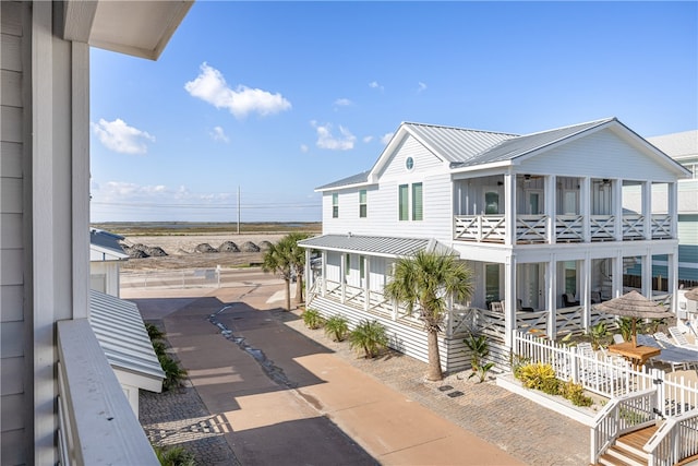 exterior space with a balcony