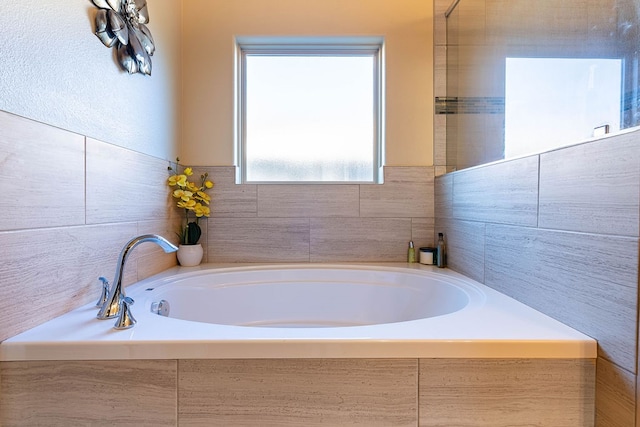 bathroom with a bathing tub