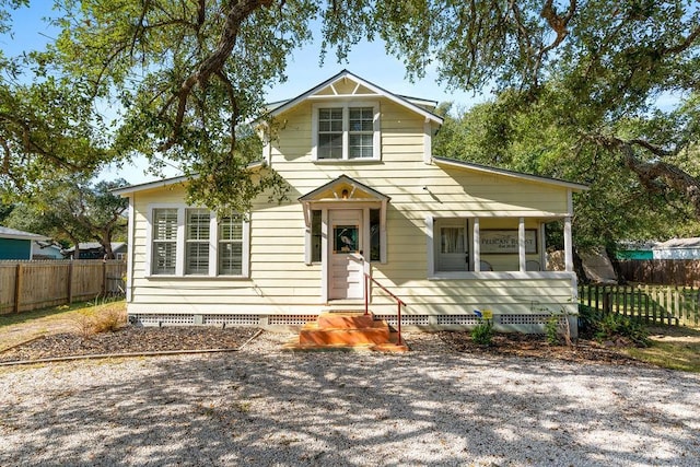 view of bungalow