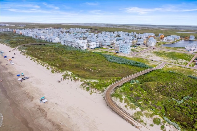 320 S Shore Dr, Port Aransas, TX 78373 - bird's eye view of waterfront with a beach