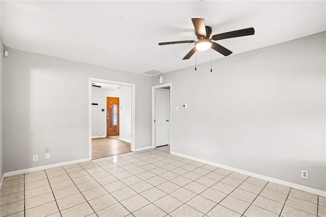 4249 Dody St, Corpus Christi, TX 78411 - unfurnished room featuring ceiling fan and light tile patterned flooring