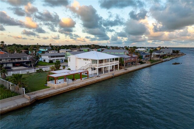 204 Bayshore Dr, Ingleside, TX 78362 - aerial view of residential area featuring a large body of water