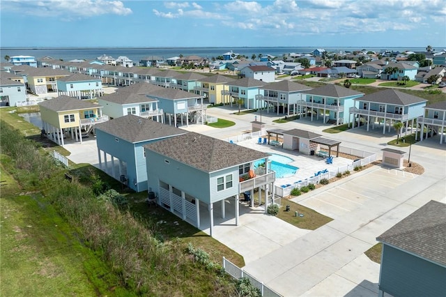 111 Great Chagos, Rockport, TX 78382 - aerial perspective of suburban area with a pool