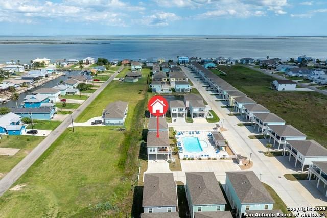 111 Great Chagos, Rockport, TX 78382 - drone / aerial view of a large body of water and a pool