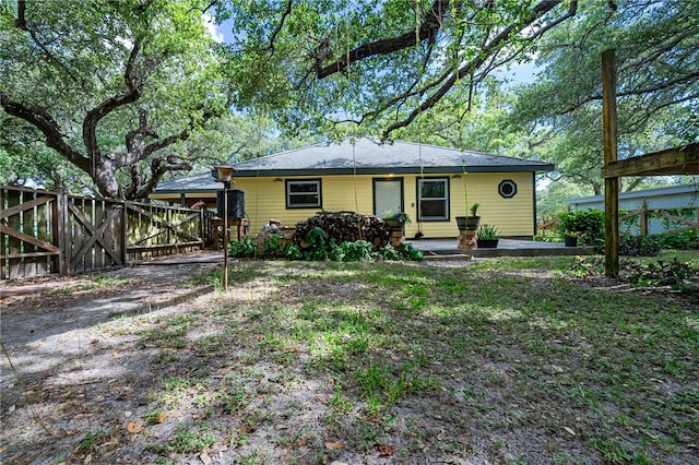 view of back of property