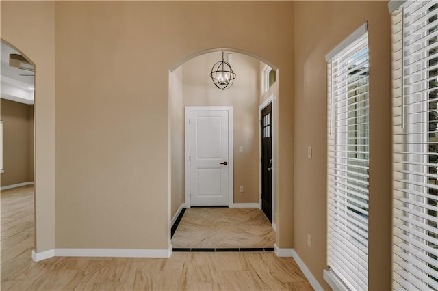 1530 Bay Moon Ct, Corpus Christi, TX 78417 - entryway featuring arched walkways and baseboards