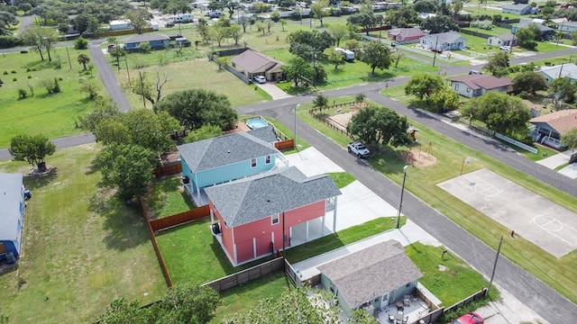 aerial perspective of suburban area