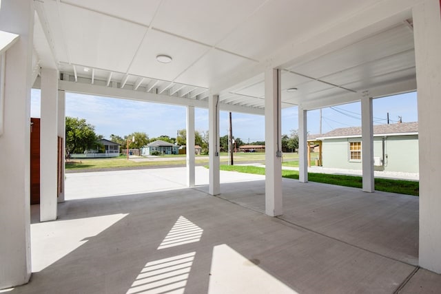 view of patio with a residential view