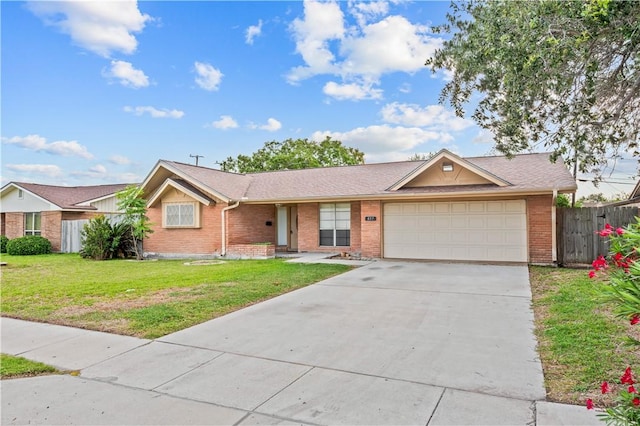 857 Belmeade Dr, Corpus Christi, TX 78412 - single story home with brick siding, a garage, and concrete driveway