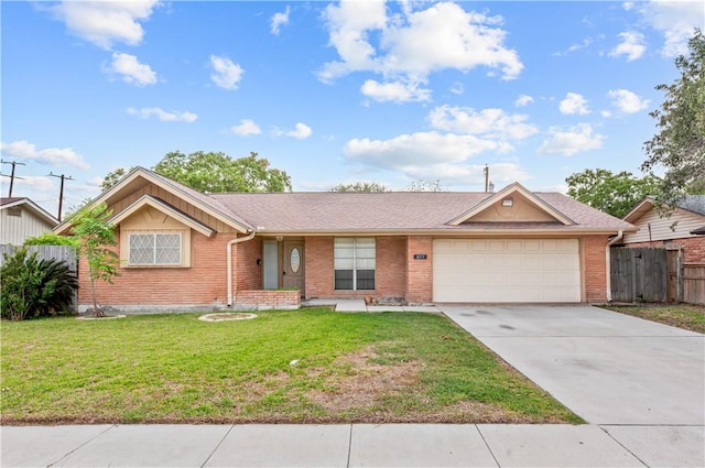857 Belmeade Dr, Corpus Christi, TX 78412 - single story home featuring an attached garage, brick siding, and concrete driveway
