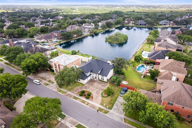 4705 Grand Lake Dr, Corpus Christi, TX 78413 - aerial perspective of suburban area featuring a large body of water