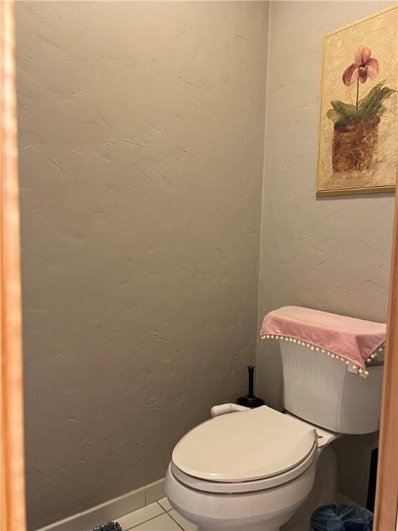 1504 Morningside Dr, Alice, TX 78332 - bathroom with toilet and tile patterned floors