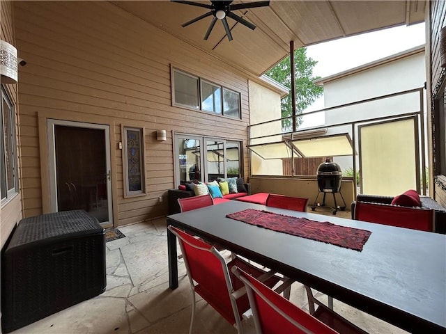 1504 Morningside Dr, Alice, TX 78332 - view of patio / terrace with ceiling fan