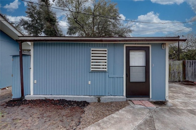 view of outbuilding