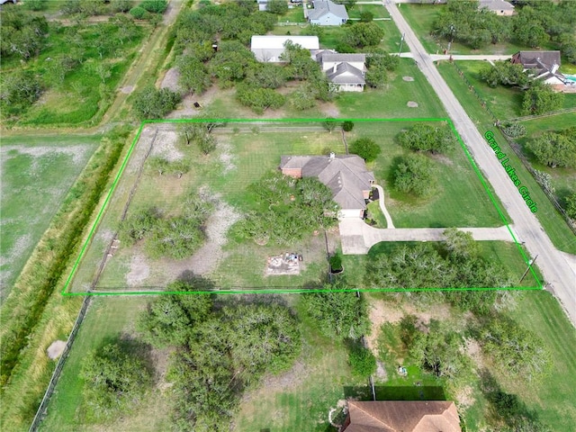 5617 Grand Lake Cir, Robstown, TX 78380 - aerial view of residential area featuring property boundaries highlighted