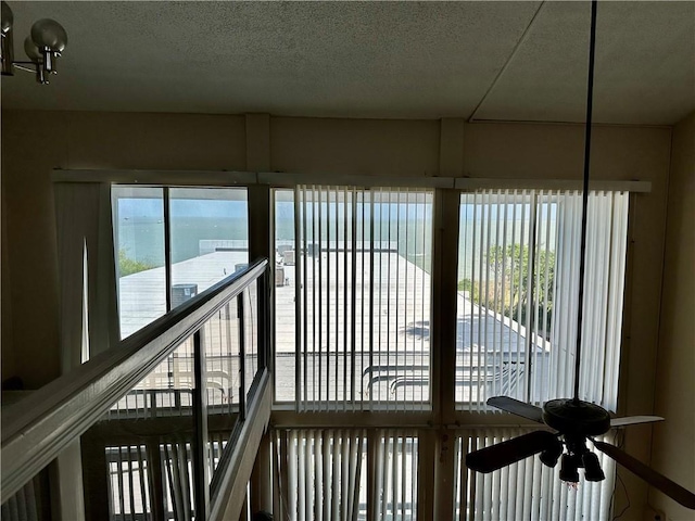 3402 Ocean Dr Unit 8, Corpus Christi, TX 78411 - corridor with a textured ceiling