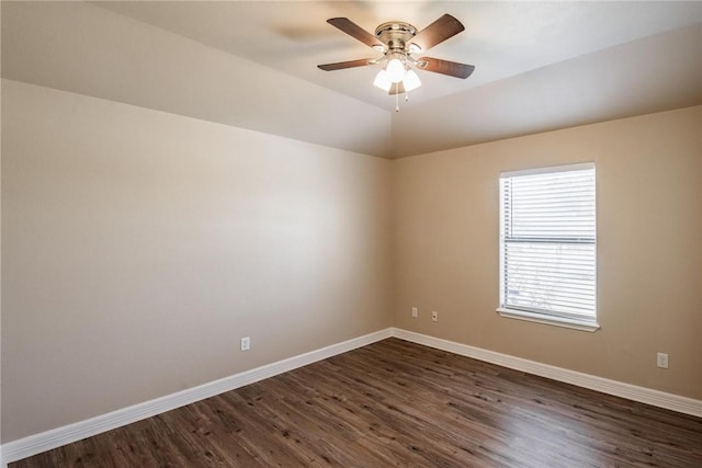 4376 Summer Wind Dr, Corpus Christi, TX 78413 - unfurnished room featuring dark wood-style floors and a ceiling fan