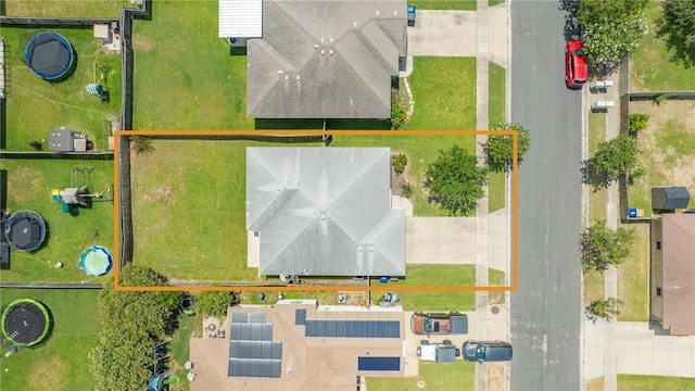 4376 Summer Wind Dr, Corpus Christi, TX 78413 - aerial view of property and surrounding area featuring property parcel outlined