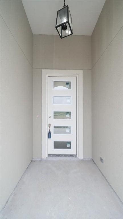 3634 Rebecca Dr, Corpus Christi, TX 78410 - doorway to property with stucco siding