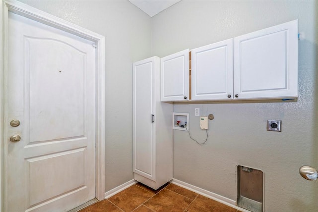 washroom featuring washer hookup, hookup for an electric dryer, and tile patterned flooring