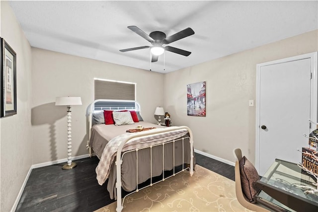 5213 Inverness Dr, Corpus Christi, TX 78413 - bedroom featuring wood finished floors and ceiling fan