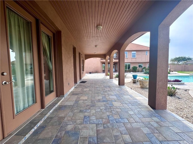 view of patio featuring an outdoor pool