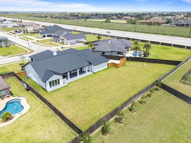 5402 Bonanza Dr, Corpus Christi, TX 78414 - aerial perspective of suburban area featuring a pool