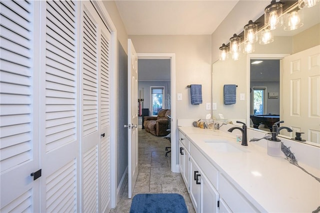 bathroom featuring vanity