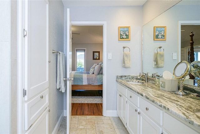 bathroom with vanity