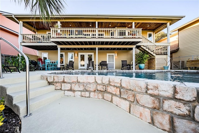 rear view of property with a patio