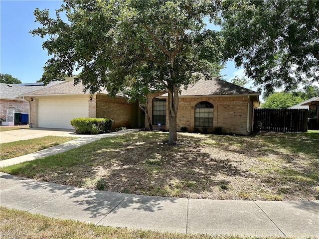 ranch-style house with a garage