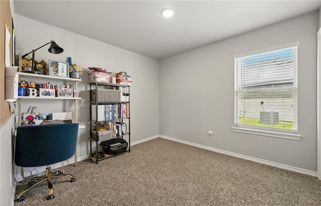 1293 Carnaby St, Corpus Christi, TX 78415 - carpeted home office with baseboards