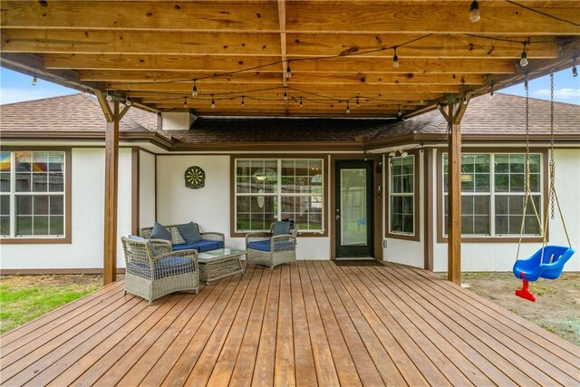 4230 Rapids Dr, Corpus Christi, TX 78410 - deck with outdoor lounge area