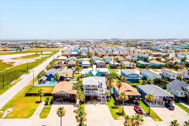 bird's eye view featuring a residential view