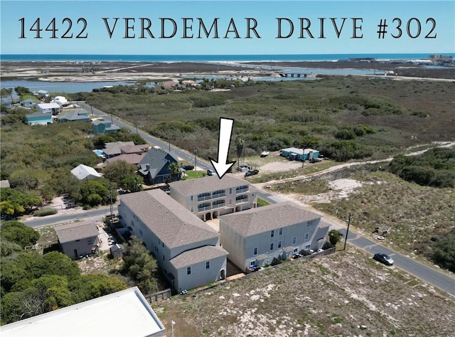 14422 Verdemar Dr, Corpus Christi, TX 78418 - drone / aerial view featuring a water view
