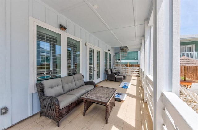 view of sunroom / solarium