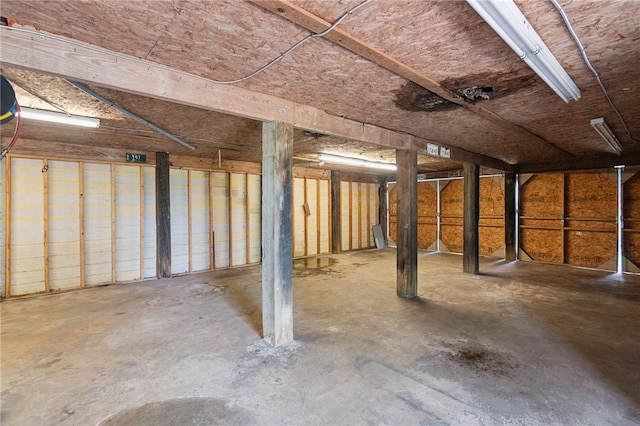 view of basement
