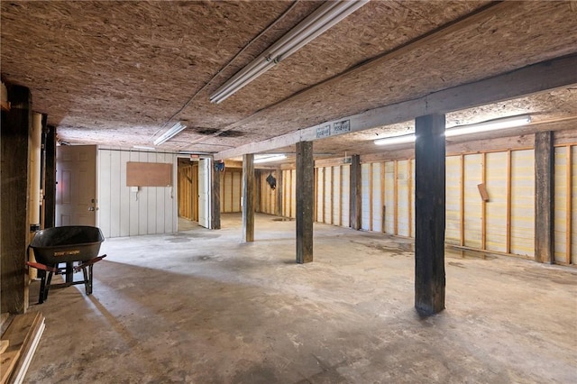view of basement