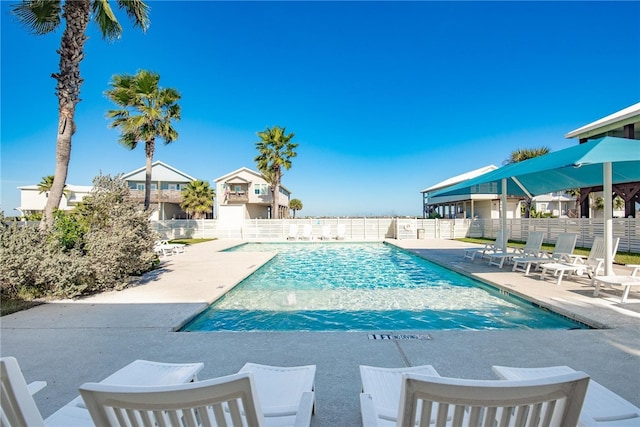 view of pool with a patio