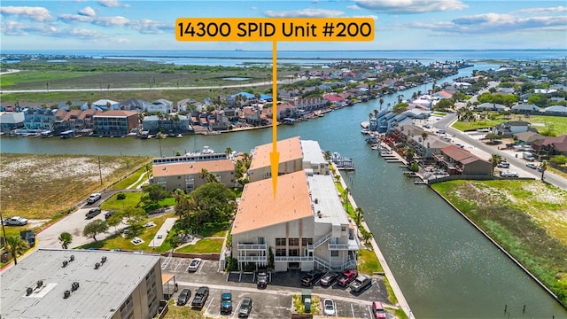 14300 S Padre Island Dr Unit 200, Corpus Christi, TX 78418 - aerial view of residential area featuring a large body of water
