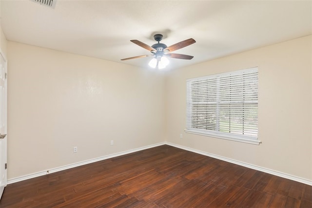 7030 Chiswick Dr, Corpus Christi, TX 78413 - spare room featuring wood finished floors and ceiling fan
