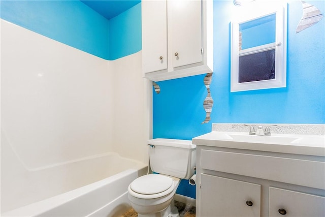 41 Townhouse, Corpus Christi, TX 78412 - full bathroom with toilet, vanity, and bathtub / shower combination
